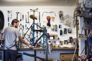 man with repair tools