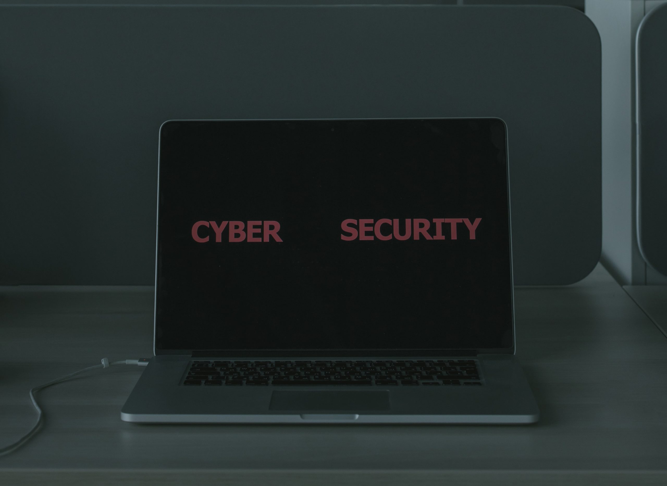 cyber security on a laptop