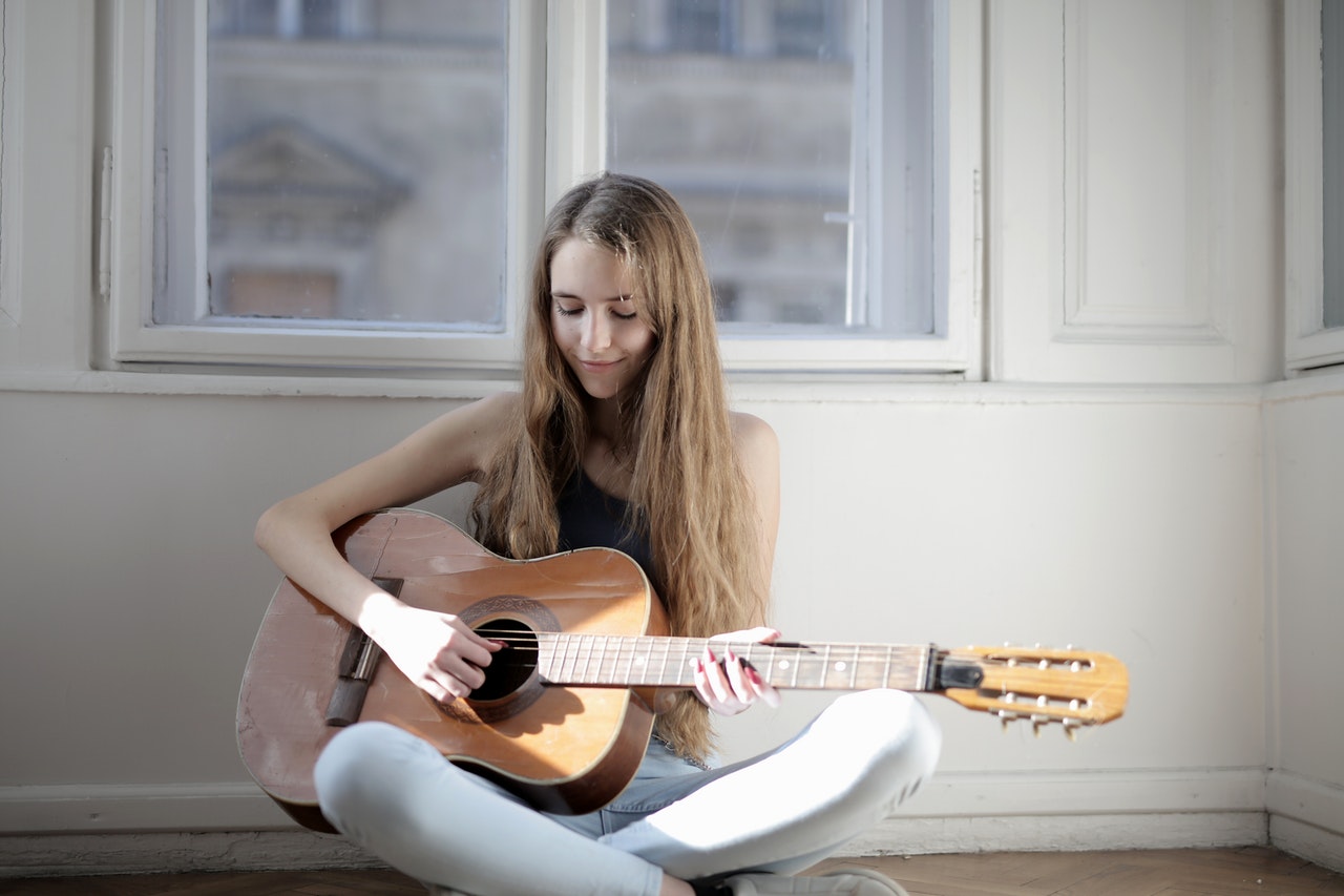 playing music instrument - guitar 