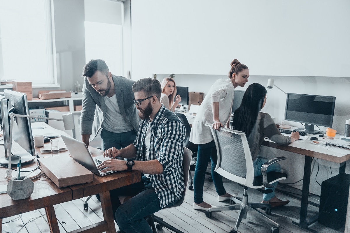 employees in the office