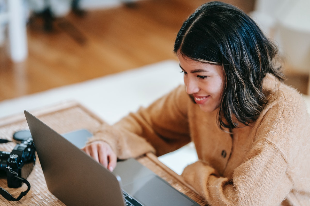 woman working