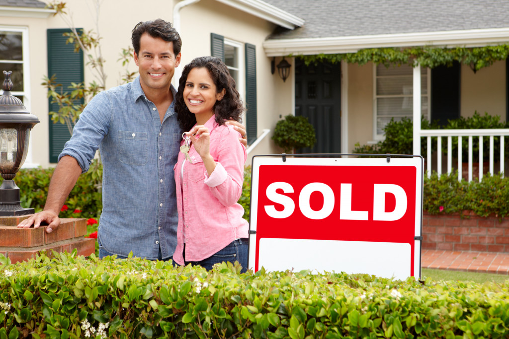 couple with new house