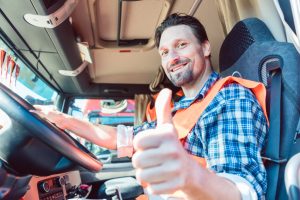 truck driver giving thumbs up