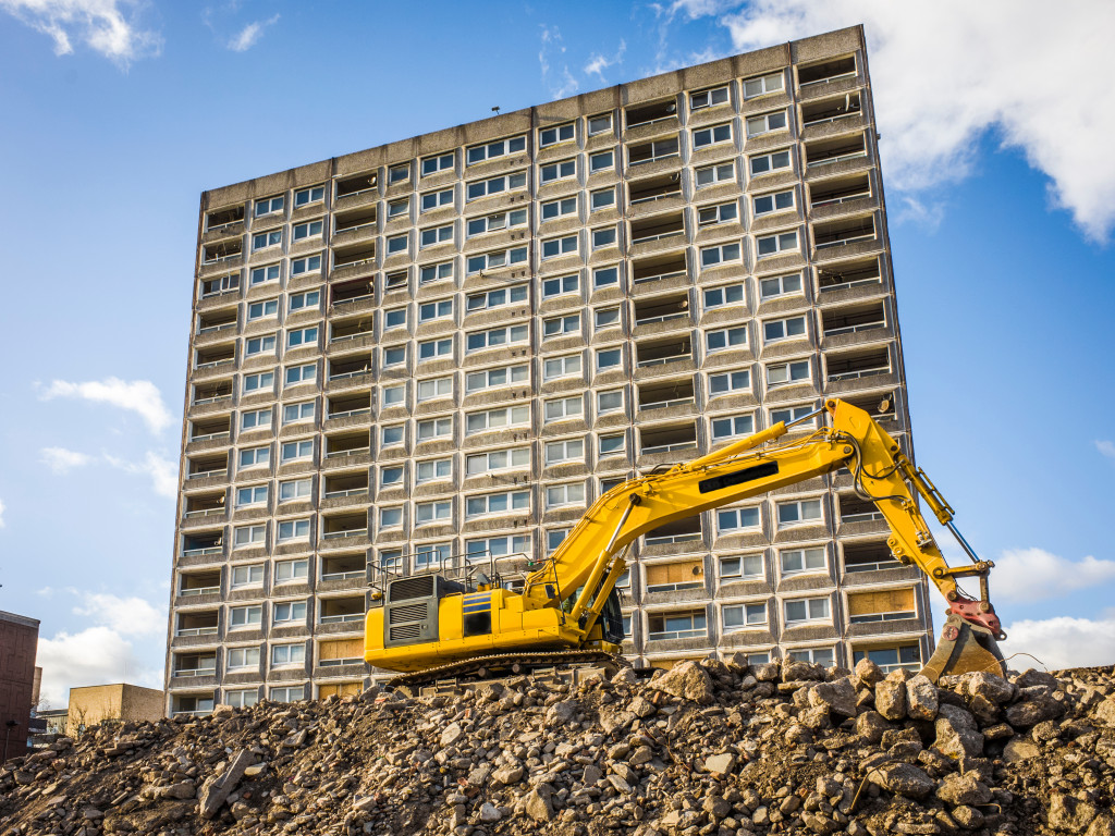 constructing a building