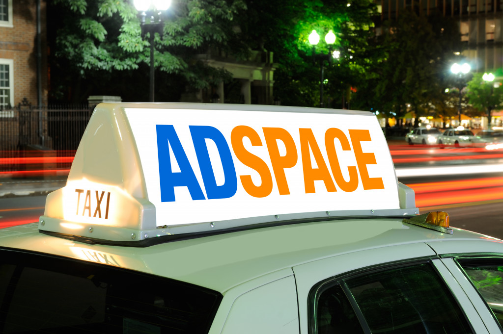 ad space above the car